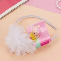 Ободок для волос &laquo;Малышка&raquo;, пышный цветок, 0.9 см, белый