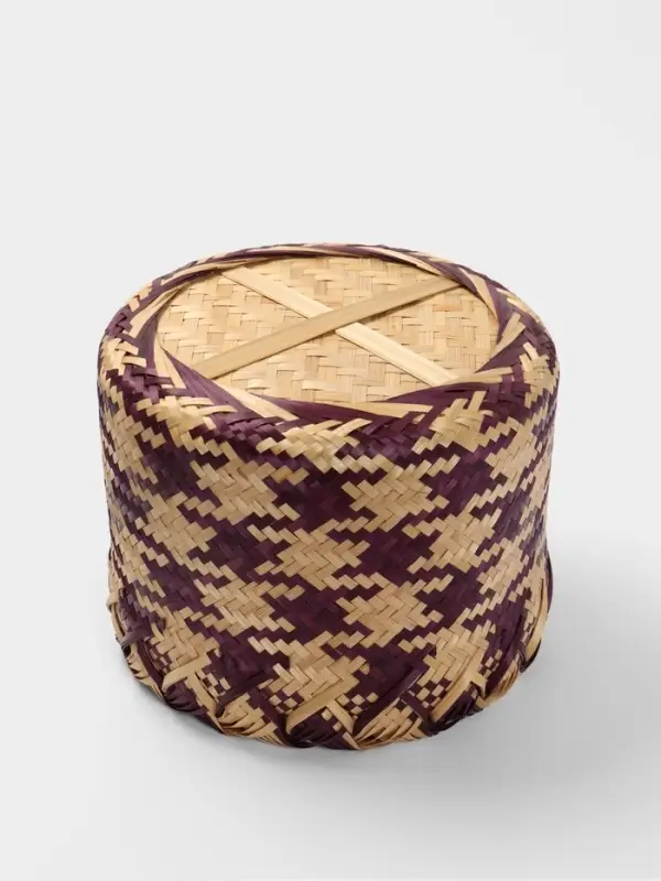 Корзинка плетёная, 30&times;30&times;25 см, бамбук