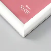 Фоторамка для фото 10х15 см "Oframe", пластик, белый, (пластиковый экран)