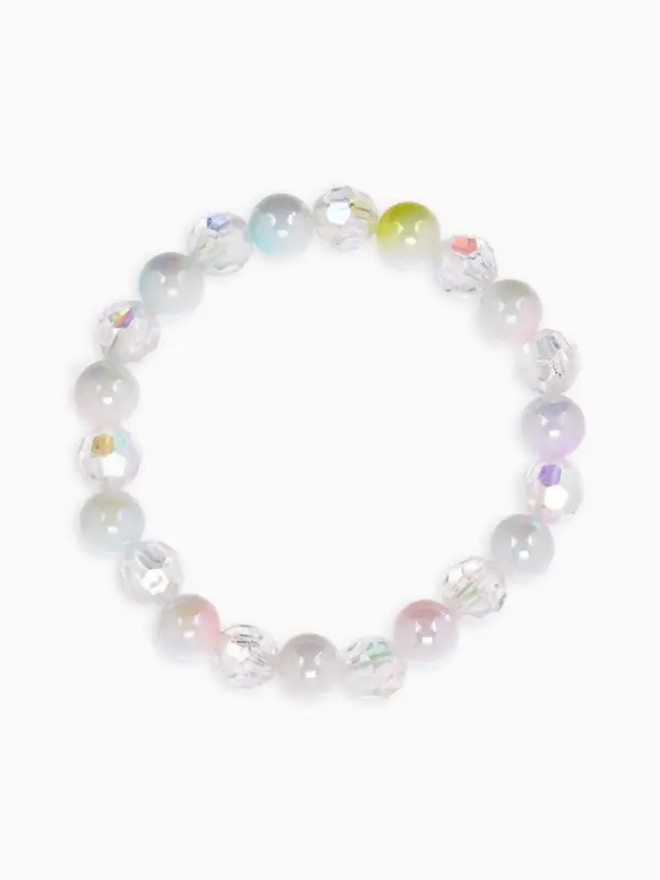 Браслет детский &laquo;Выбражулька. Гранёные кристаллы&raquo;, d=5 см, фиолетовый