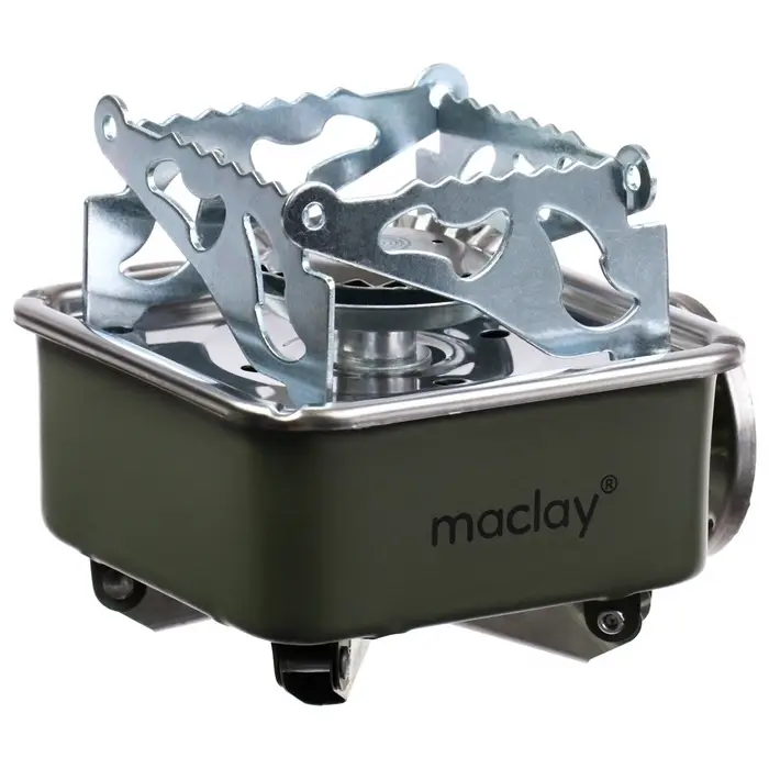 Плита газовая портативная maclay, для кемпинга, 15&times;15&times;9 см, квадратная