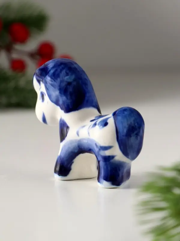 Сувенир Жеребенок, 6х6,5 см, гжель Сувенир Жеребенок, 6х6,5 см, гжель