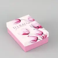 Коробка подарочная складная &laquo;Цветы&raquo;, 21&times;15&times;7 см