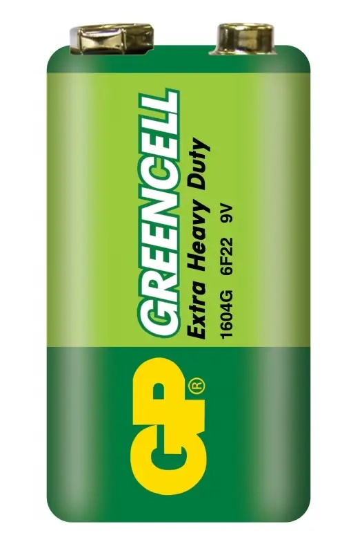 Батарейка GP GreenCell Крона 6F22 Shrink 1 Heavy Duty 9V