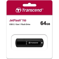 Флеш-память Transcend JetFlash 700, 64Gb, USB 3.1 G1, чер, TS64GJF700