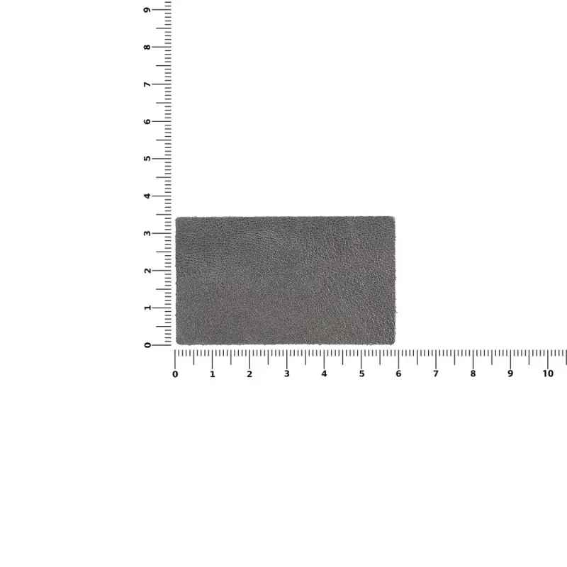 Лейбл кожаный Pasek, M, серый
