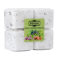 Соляной брикет набор 4 шт. &laquo;Можжевельник, чабрец, кедр, пихта&laquo; по 200 г &raquo;Добропаровъ&raquo;