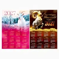 Календарь 2027, настенный, А3 МИКС