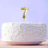 Свеча для торта, цифра &laquo;7&raquo;, 11.5&times;2.3 см