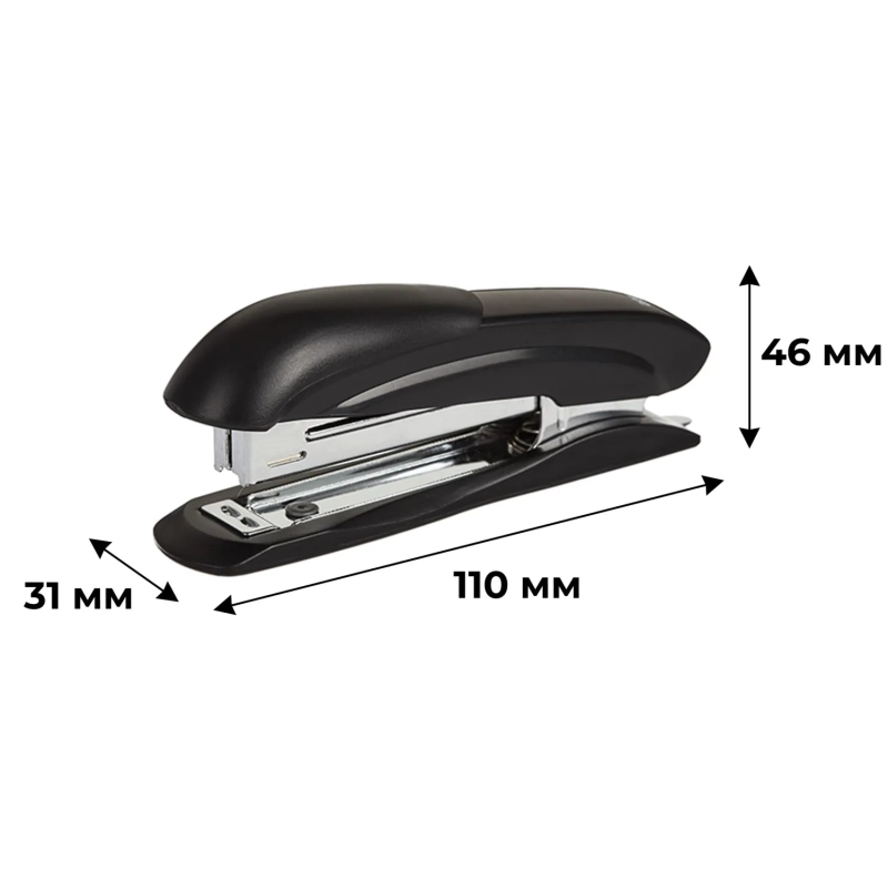 Степлер Attache №10 до 12л., черный антистеп