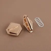 Застёжка для сумки, 3.1×3.1 см, цвет золотой