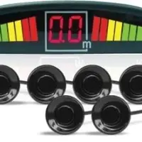 Парктроник PS-126U (6 датчиков+коннекторы, цветной светодиодный дисплей с цифровым табло)