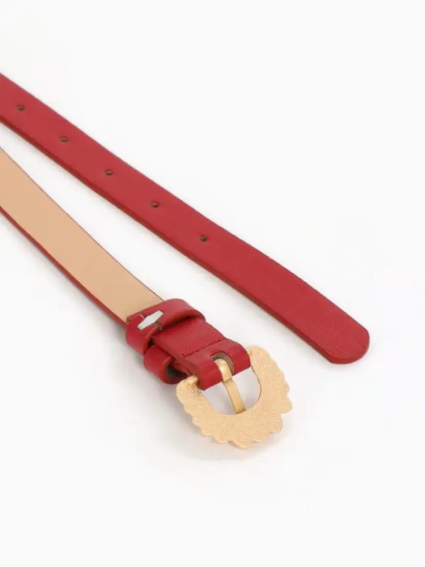 Ремень жен 03-01-01-01, Март2514, 1,8*0,3*110 см, без винта, пряж золото, 1 прокол,