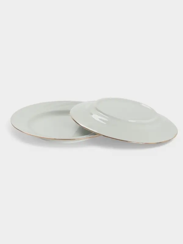 Сервиз столовый Добрушский завод &laquo;Голубка&raquo;, 36 предметов, 4 вида тарелок, фарфор, белый