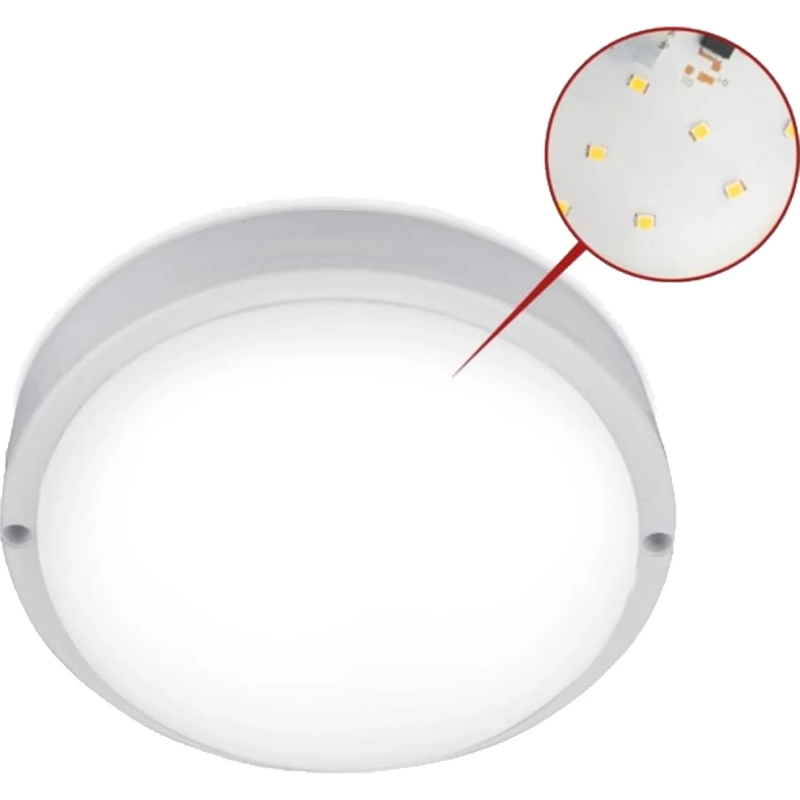 Светильник ЖКХ светодиодный герм СПП 1540-КРУГ 15Вт 4000К IP65 IN HOME