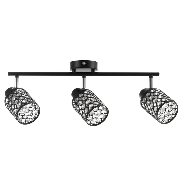 Люстра Люстра "Моки" 3хЕ14 40Вт черный 56х19 см