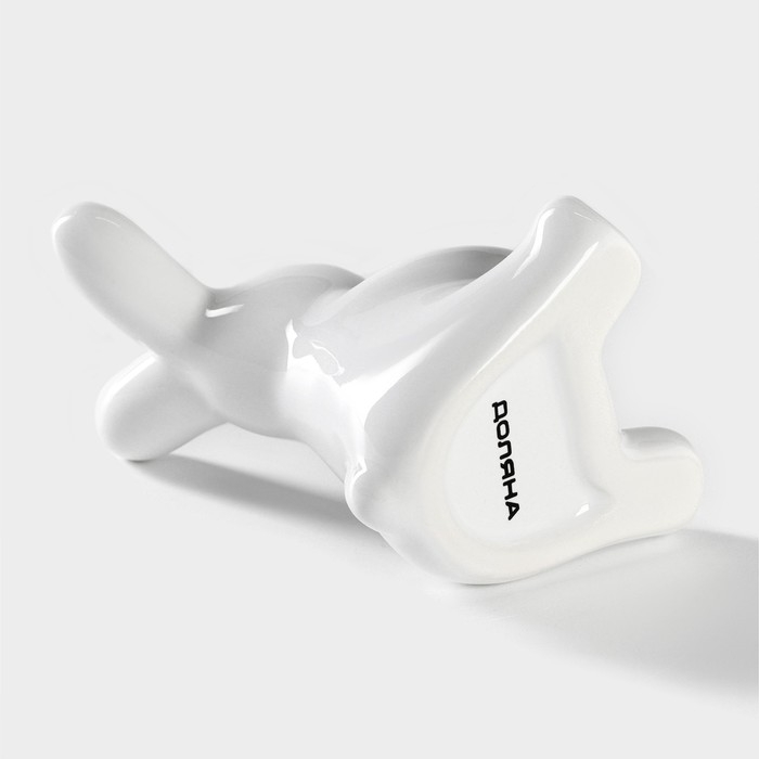 Подставка под зубочистки Доляна «Зайка», 5,5×5×9 см, цвет белый Подставка под зубочистки Доляна «Зайка», 5,5×5×9 см, цвет белый