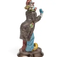 Статуэтка полистоун &laquo;Клоун-фокусник с картами&raquo;, 12&times;11.5&times;23 см