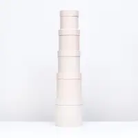 Набор шляпных подарочных коробок 5 в 1 &laquo;Ваниль однотонный&raquo;, 20&times;20&times;20 ‒ 13.5&times;13.5&times;13.5 см
