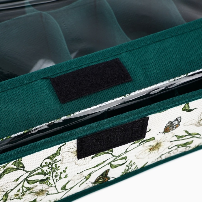 Органайзер для хранения 24 ячейки с крышкой Органайзер для хранения 24 ячейки с крышкой "Уют", 34 х 28 х 10 см