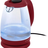 Чайник HYK-G1002 1.7л. 2200Вт бордовый