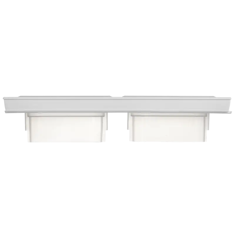 BRITE Рамка 2-местная IP44 РУ-2-БрАБ-44 арктический белый IEK