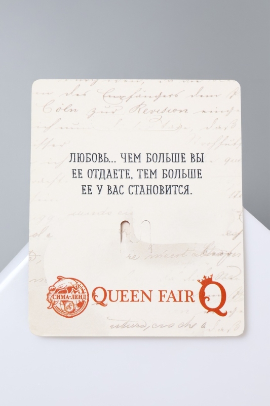 Булавка LOVE, 6 см, цвет белый в золоте Булавка LOVE, 6 см, цвет белый в золоте