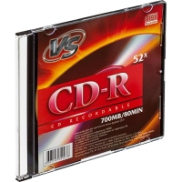 Носители информации CD-R, 52x, VS, Slim/5, VSCDRSL501