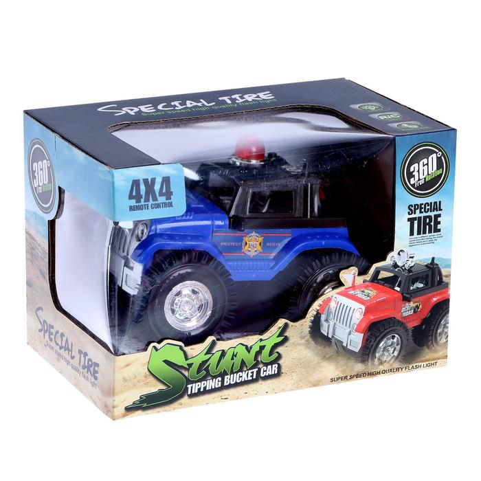 Машина перевёртыш радиоуправляемая «Полиция», работает от батареек, цвет синий Машина перевёртыш радиоуправляемая «Полиция», работает от батареек, цвет синий