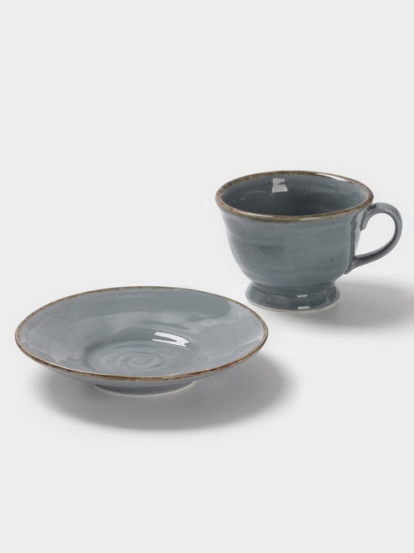 Чайная пара Magistro "Alpine Frost" 245 мл 15,5х10,5х9 (блюдце, чашка) цвет синий