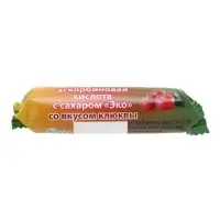 Аскорбиновая кислота со вкусом клюквы Экотекс, 10 таблеток по 2.9 г