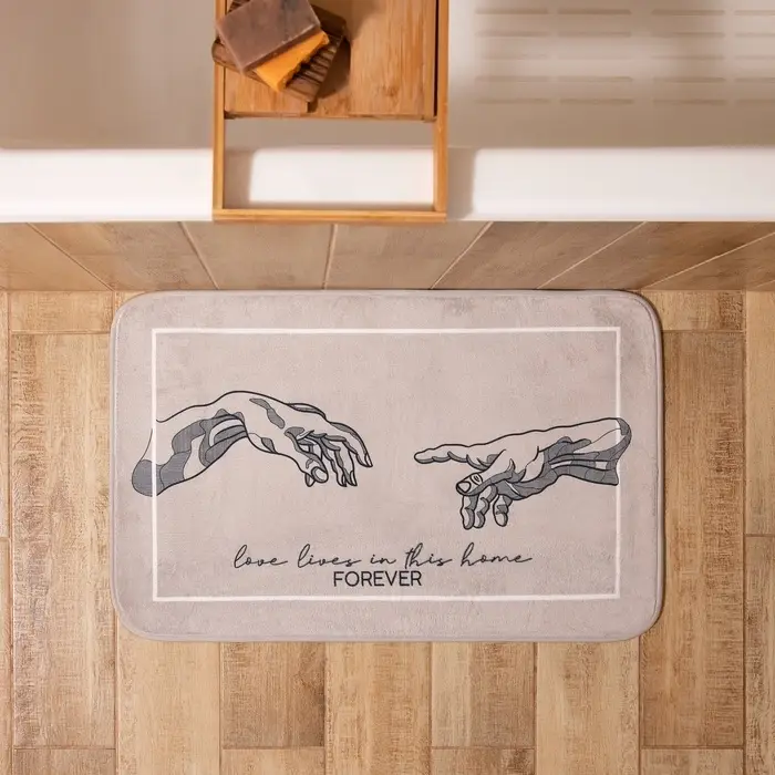 Коврик для ванной &laquo;Этель&raquo; Forever, 80&times;50 см, велюр