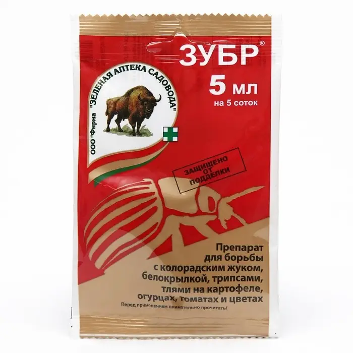 Средство от насекомых-вредителей Зубр 5 мл Средство от насекомых-вредителей Зубр 5 мл