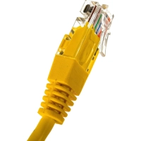 Патч-корд TWT TWT-45-45-0.3-YL UTP кат.5e, 0.3 м, желтый