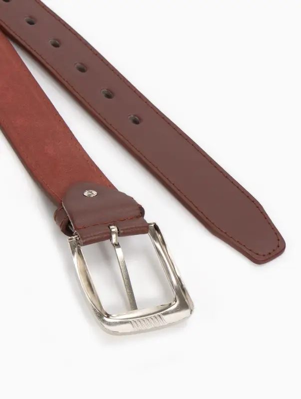 Ремень мужской, 120&times;3.6 см, гладкий, винт, пряжка металл, коричневый