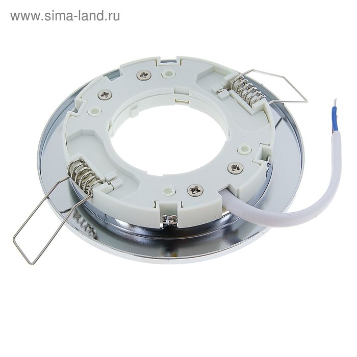 Светильник встраиваемый Ecola, H6, GX53, 20 Вт, 101x16 мм, плоский, цвет хром Светильник встраиваемый Ecola, H6, GX53, 20 Вт, 101x16 мм, плоский, цвет хром