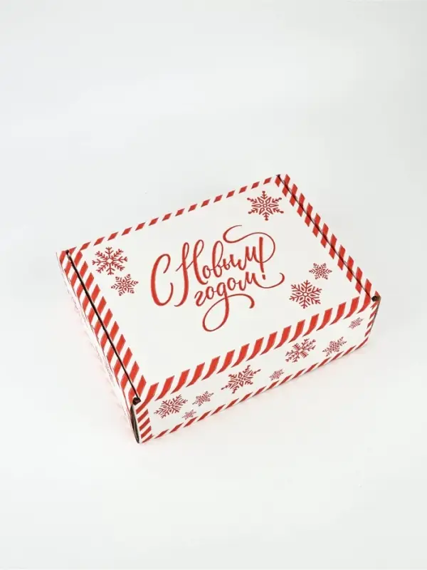 Коробка сборная «Новый год», белый, 27 х 21 х 9 см Коробка сборная «Новый год», белый, 27 х 21 х 9 см