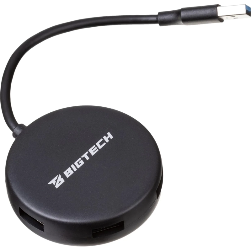 Разветвитель USB  HS004 USB 3.0x4/черный