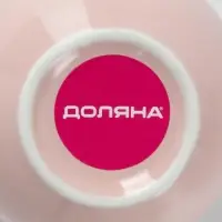 Чайная пара керамическая с ложкой &laquo;Зефирка&raquo;, 2 предмета: чашка 250 мл, блюдце d=13 см, розовая