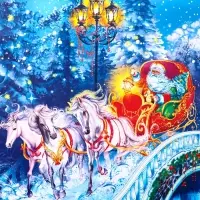 Пакет подарочный новогодний ламинированный, &laquo;Везем подарки&raquo; , 33&times;10&times;42.5 см