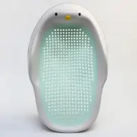 Горка для купания новорожденных Крошка Я, 0-6 мес., р-р 43&times;30&times;19 см, белый/мятный