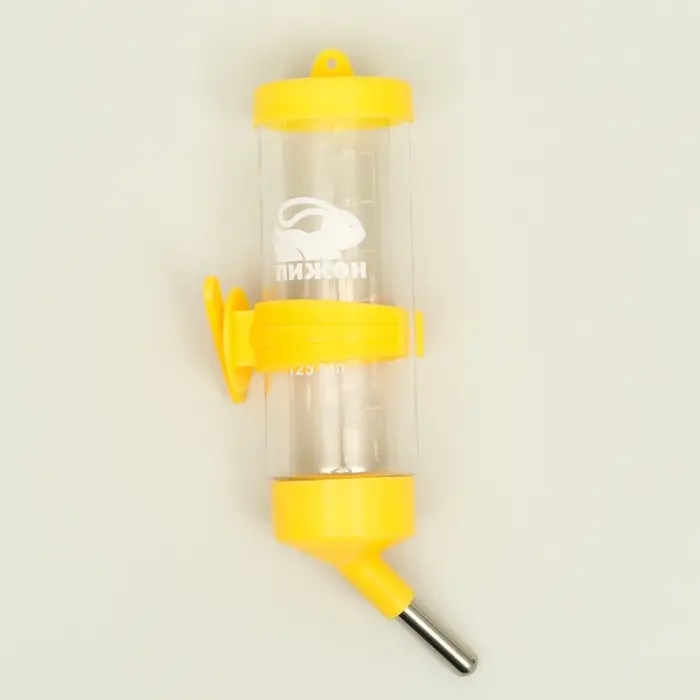 Поилка для грызунов  Поилка для грызунов "Пижон", 125 мл, жёлтая