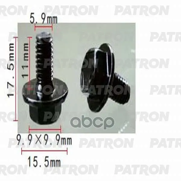 болт металлический PATRON арт. P37-1436
