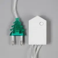 Гирлянда &laquo;Нить&raquo; 10 м, IP20, прозрачная нить, 100 LED, 8 режимов, 220 В, свечение тёплое белое