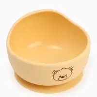 Тарелка детская на присоске и ложка, молочный, Mum&Baby Тарелка детская на присоске и ложка, молочный, Mum&Baby