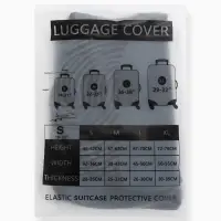 Чехол для чемодана &laquo;Кот&raquo;, 20", синий