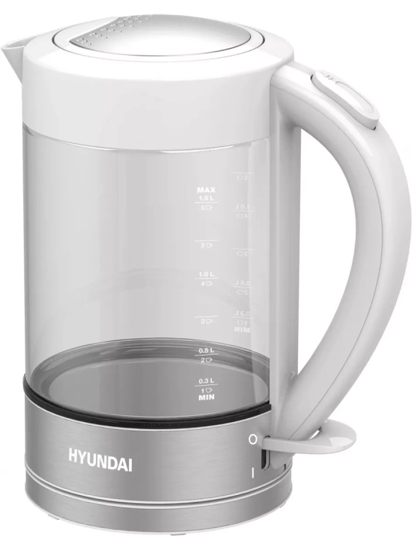 Чайник HYK-G9990 1,5л 2000Вт белый (стекло) Чайник HYK-G9990 1,5л 2000Вт белый (стекло)