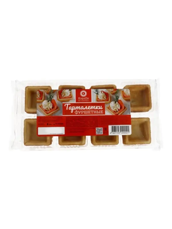 Тарталетки КарлОн, фуршетные 90 г, 24 шт.