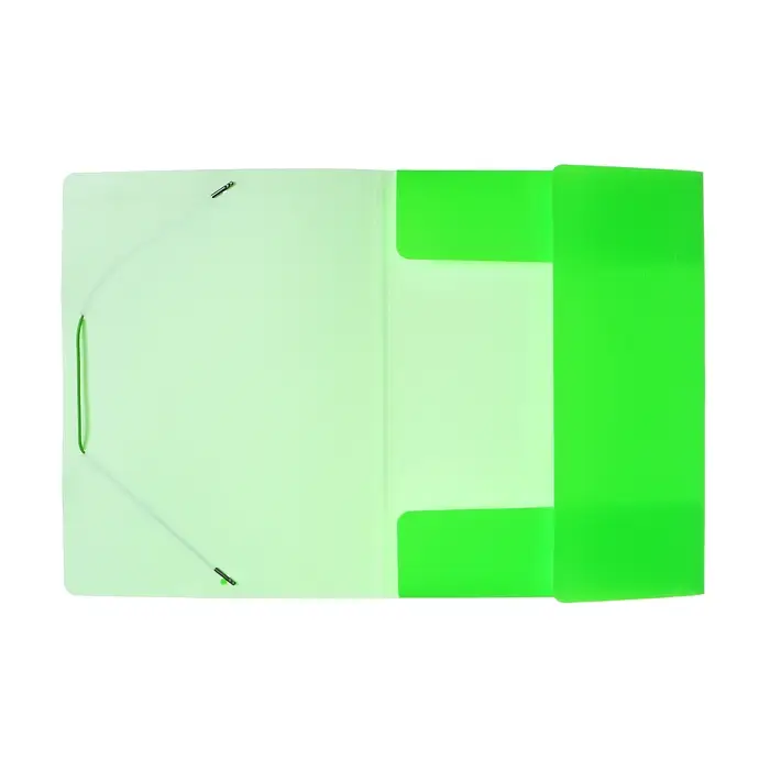 Папка на резинке А4, 500 мкм, Calligrata Neon, корешок 30 мм, неоновая, салатовая