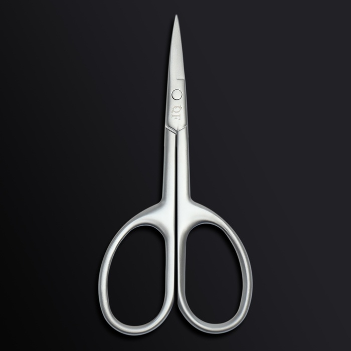 Ножницы маникюрные «Premium satin», узкие, прямые, матовые, 9,6 см, цвет серебристый Ножницы маникюрные «Premium satin», узкие, прямые, матовые, 9,6 см, цвет серебристый